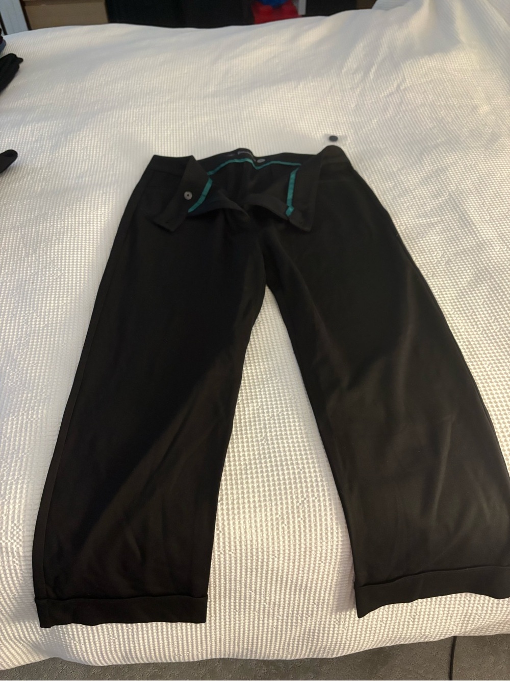 Betabrand Black Pants with cuff
